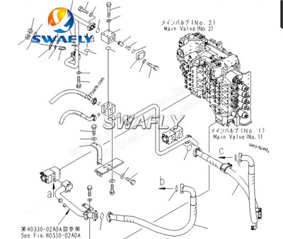 تقديم مجموعة صمام التحكم الرئيسية KOMATSU PC1250-8 الأصلية المجددة من SWAFY